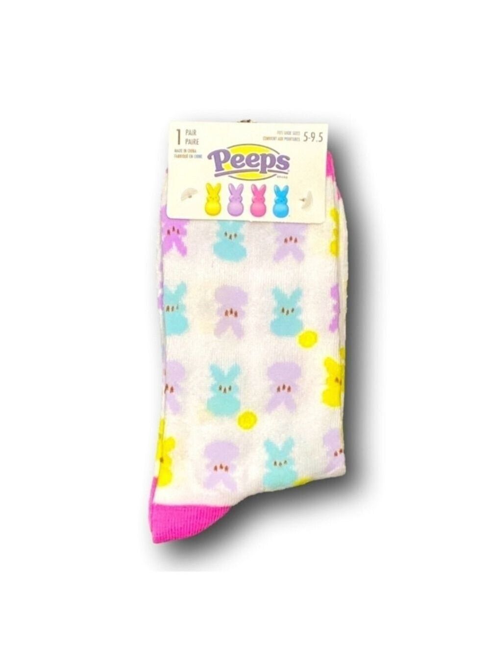 4/$25 New Easter Peeps Patterned Socks Bunny Pattern Socks Easter Basket Stuffer